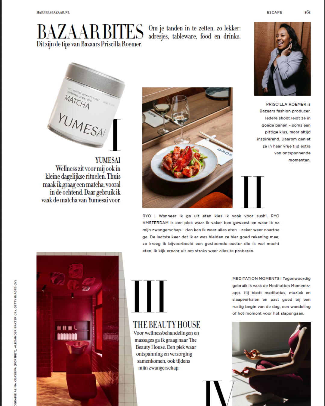 Matcha als dagelijks welzijn ritueel. Beste matcha merk van nederland is Yumesai. Gezien in Harper’s Bazaar